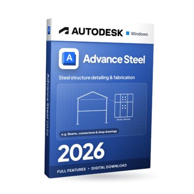 Autodesk Advance Steel 2026 für Windows – Softwareverpackung