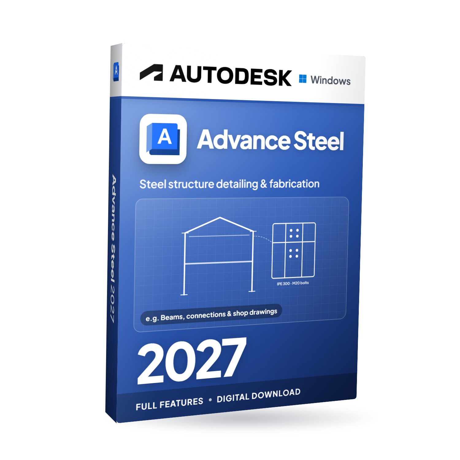 Autodesk Advance Steel 2027 für Windows – Softwareverpackung