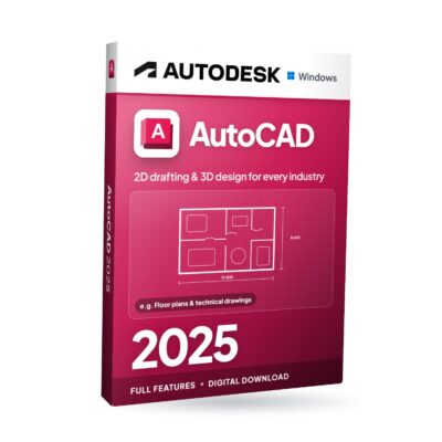 Autodesk AutoCAD 2025 für Windows – Softwareverpackung