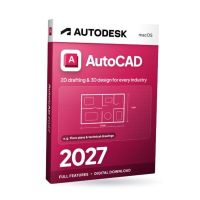 Autodesk AutoCAD 2027 für macOS – Softwareverpackung