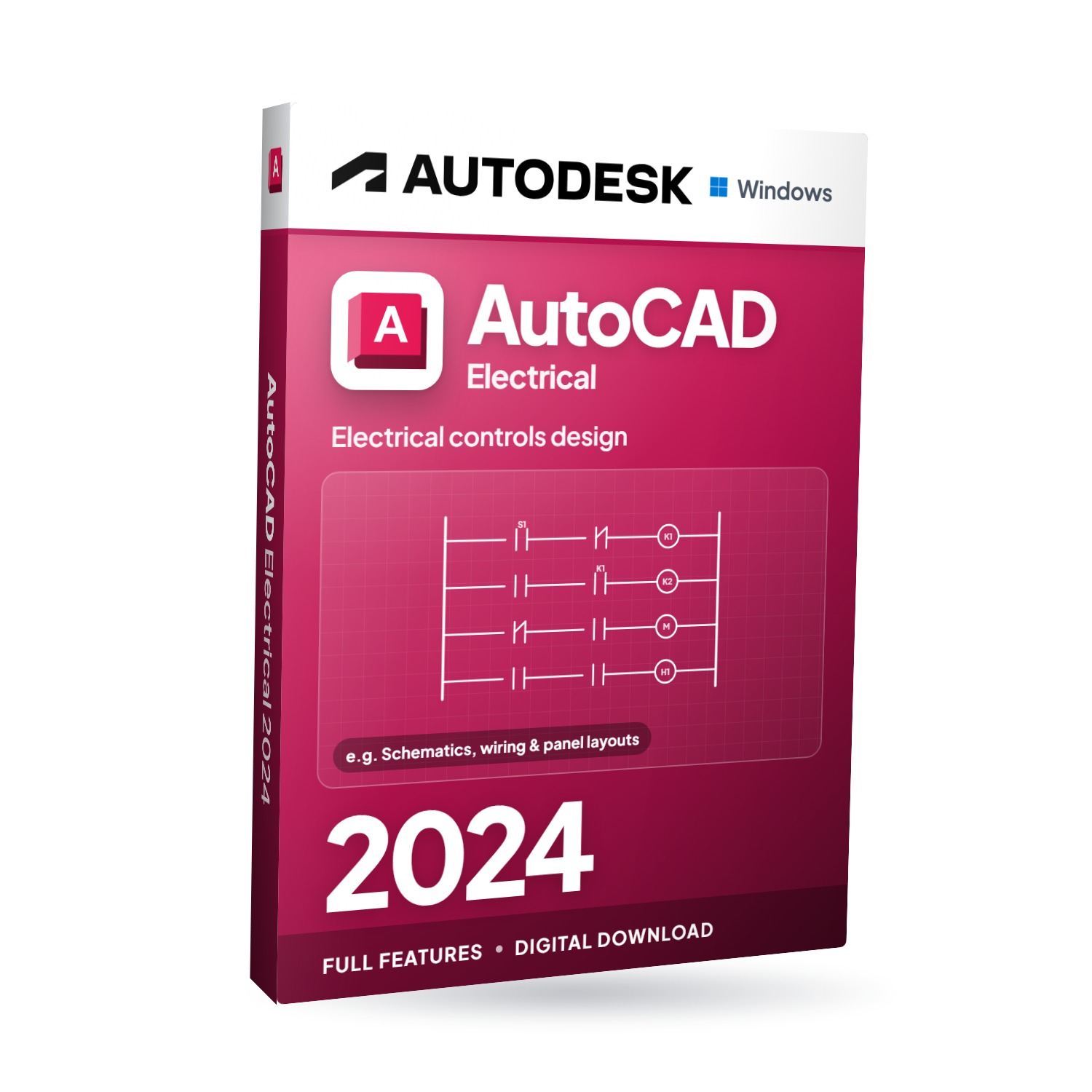 Autodesk AutoCAD Electrical 2024 für Windows – Softwareverpackung