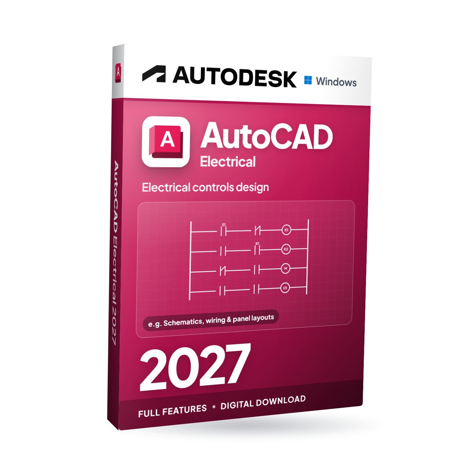 Autodesk AutoCAD Electrical 2027 für Windows – Softwareverpackung