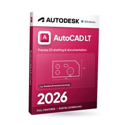 Autodesk AutoCAD LT 2026 für Windows – Softwareverpackung