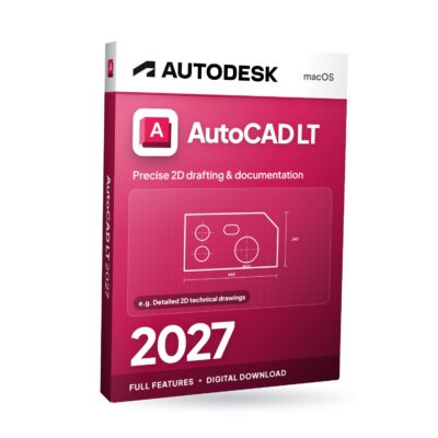 Autodesk AutoCAD LT 2027 für macOS – Softwareverpackung
