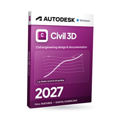 Autodesk Civil 3D 2027 für Windows – Softwareverpackung