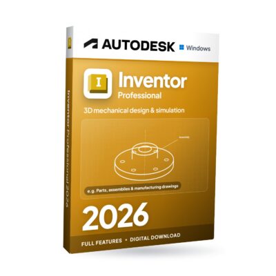 Autodesk Inventor Professional 2026 für Windows – Softwareverpackung
