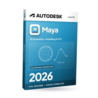 Autodesk Maya 2026 für macOS – Softwareverpackung