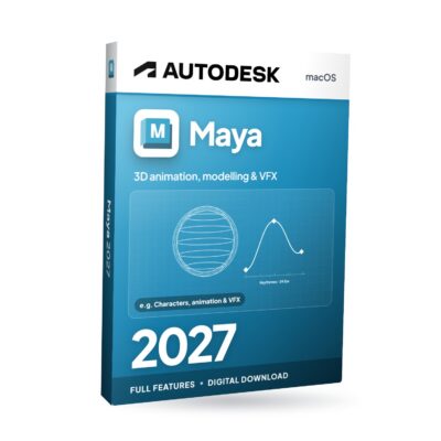 Autodesk Maya 2027 für macOS – Softwareverpackung