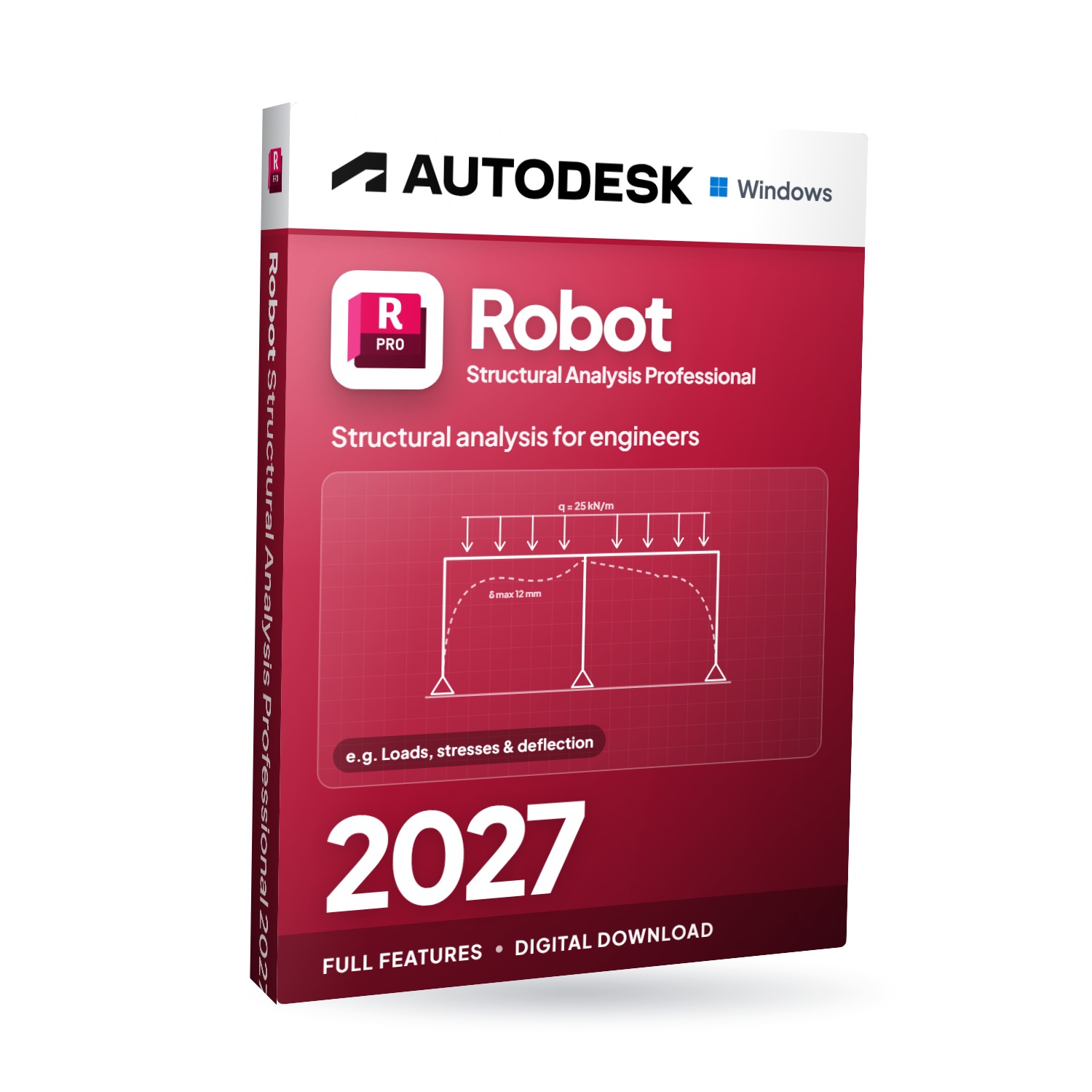 Autodesk Robot Structural Analysis Professional 2027 für Windows – Softwareverpackung